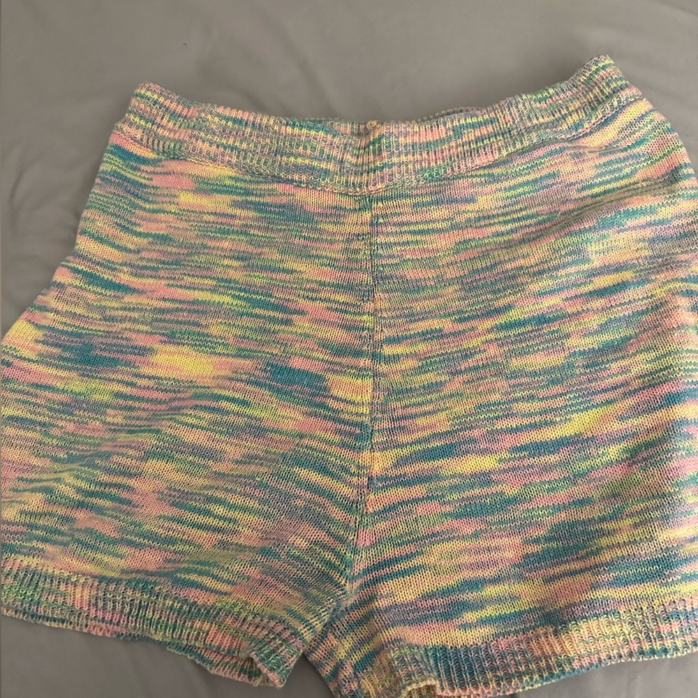 Colored Knit Lounge Shorts
